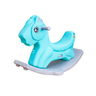 Aga4Kids Plastikowy Koń Bujany DS3801 Niebieski