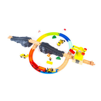 Aga4Kids Drewniany tor kolejowy DS5645