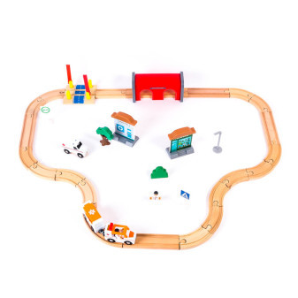 Aga4Kids Drewniany tor kolejowy DS5647