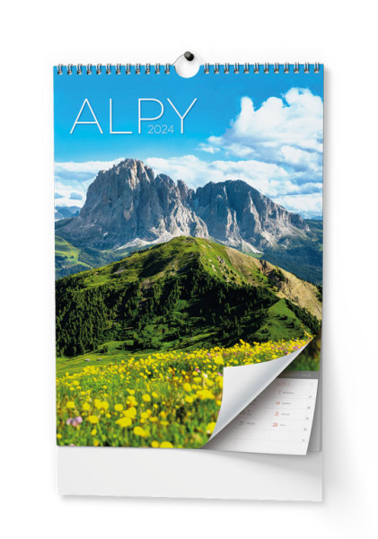 Kalendarz ścienny - Alpy - A3