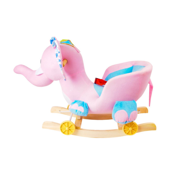 Aga4Kids Słoń na biegunach różowy