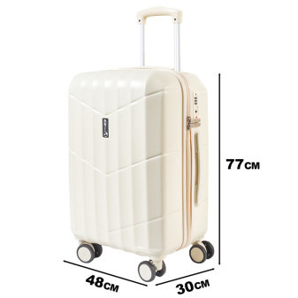 Aga Travel Walizka podróżna 77x48x30 cm MR4669 Beżowa