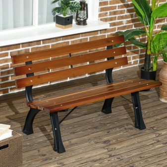 Ławka ogrodowa Aga 120x57x70 Ciemny brąz