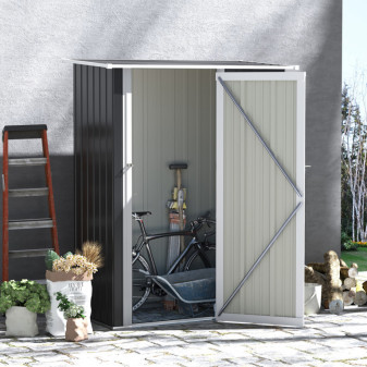 Domek ogrodowy Aga 142x84x189 cm szary