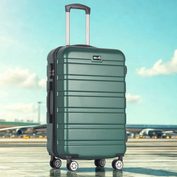 Aga Travel Walizka podróżna 66x46x27cm Ciemnozielona