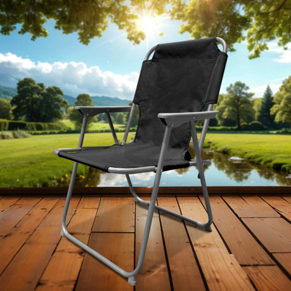 Linder Exclusiv składane krzesło PO2600S czarny
