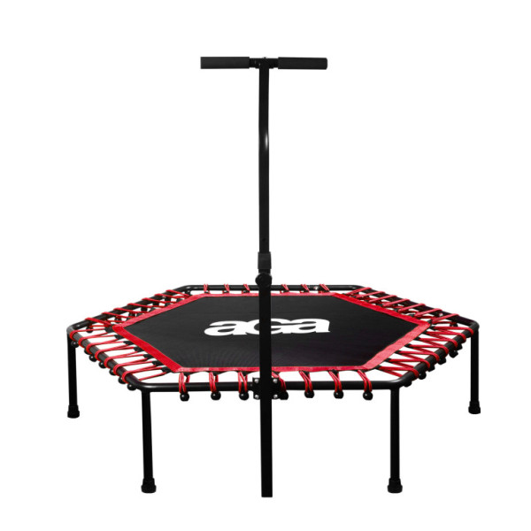 Trampolina Aga FITNESS 130 cm Czerwona + uchwyt
