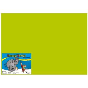 Kolorowy karton rysunkowy A1 10szt 180g/m2 zielony
