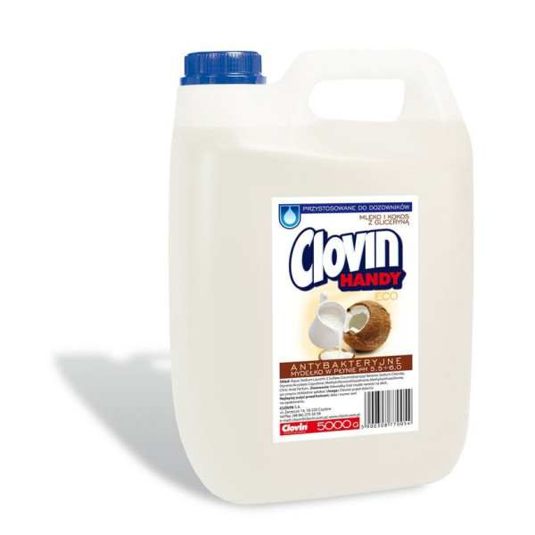 Clovin Handy mydło w płynie ekstra gęste mleko kokosowe, 5l