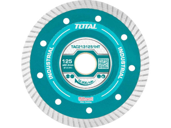 Tarcza diamentowa tnąca, ultracienka, 125mm, uniwersalna, przemysłowa