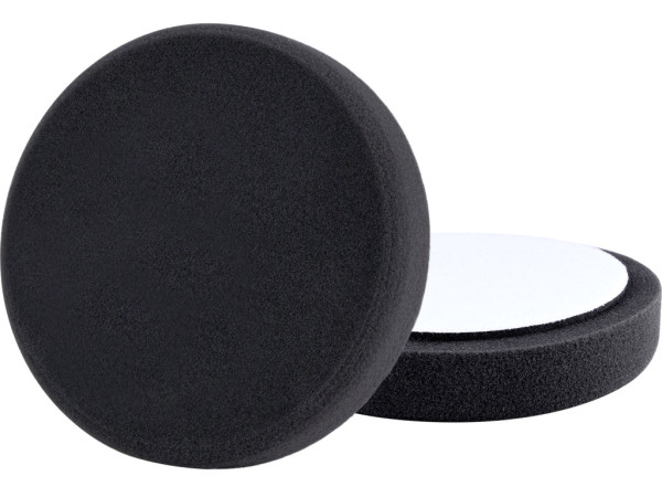 piankowa tarcza polerska, T10, czarna, Ø180x30mm, rzep Ø150mm