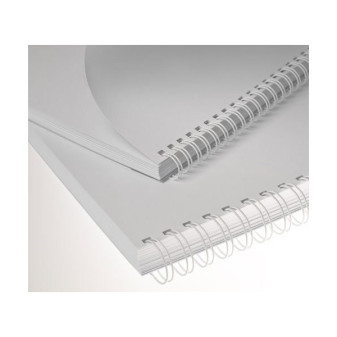 Grzbiety metalowe Eurosupplies (3/1') 8 mm białe