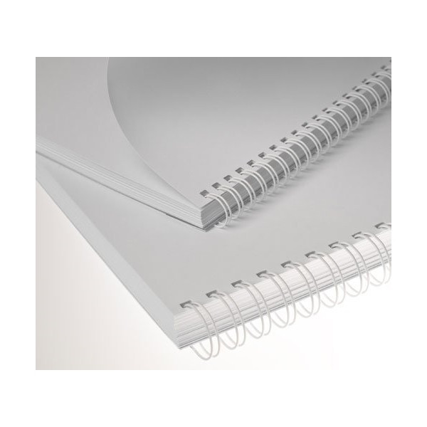 Grzbiety metalowe Eurosupplies (3/1') 8 mm białe