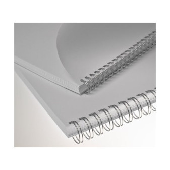Grzbiety metalowe Eurosupplies (3/1') 8 mm srebrne