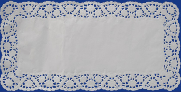 Koronka papierowa 25 x 38 cm kwadrat 1 szt Gastro