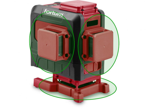 laserowy zielony 3D liniowy, samopoziomujący krzyż