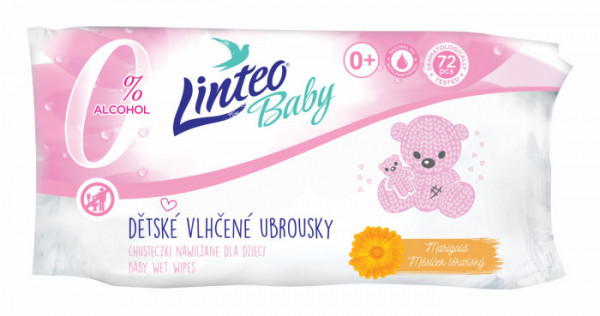 Chusteczki nawilżane 72 szt. Linteo Baby Calendula