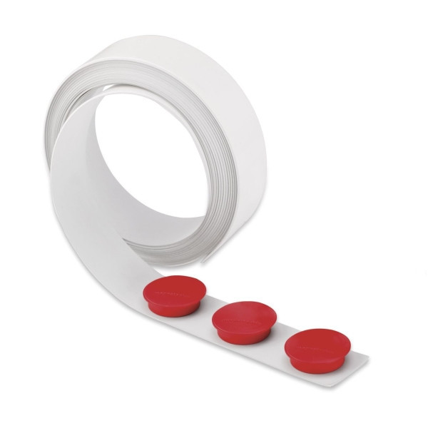 Taśma magnetyczna Magnetoplan 5 mx 35 mm, samoprzylepna, kolor biały