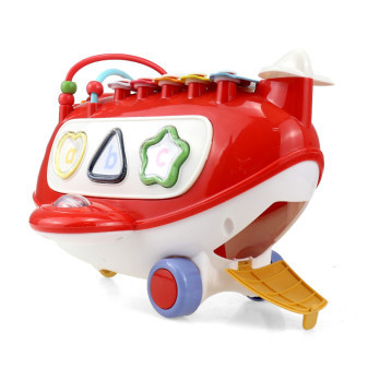 Aga4Kids Interaktywny Samolot z Ksylofonem Czerwony