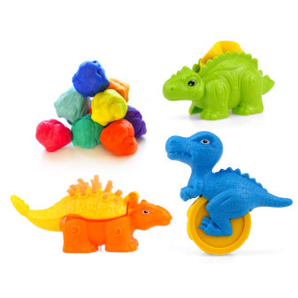 Aga4Kids Plastelina szt + akcesoria Dinozaury