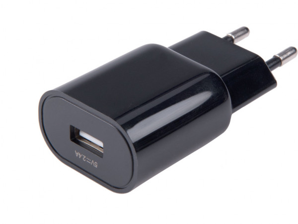 Ładowarka USB, 2.4A, 12W, 100-240V