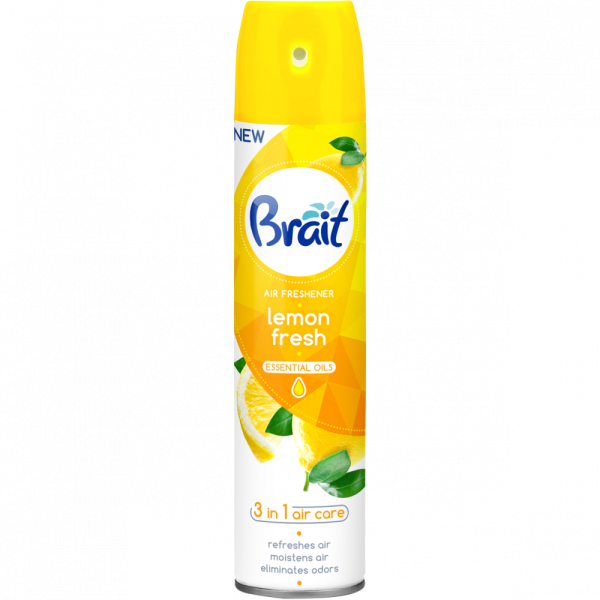 Odświeżacz powietrza BRAIT 300ml Świeża cytryna - Lemon Fresh