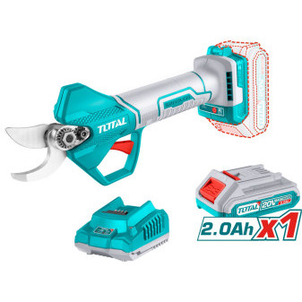 Nożyce ogrodowe, AC, bezszczotkowe, 20 V Li-ion, 2000 mAh, przemysłowe, 1 szt. baterii i ładowarka
