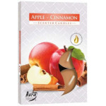 Świeca zapachowa herbaciana Jabłko-Cynamon 6 szt. w pudełku P15-87