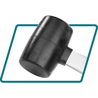 Młotek gumowy czarny 220g