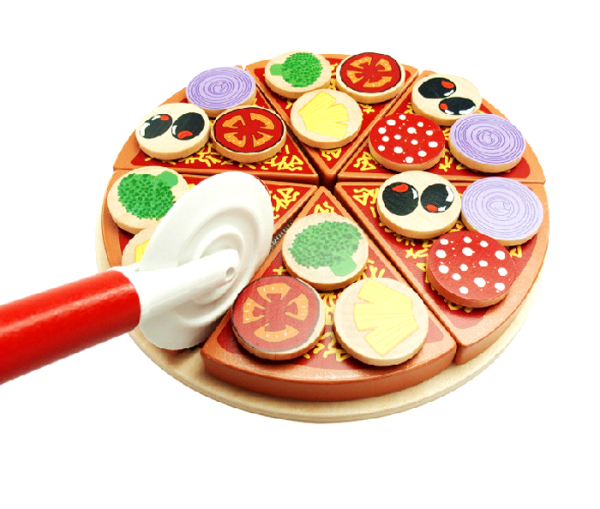 Aga4Kids Drewniany nóż do pizzy