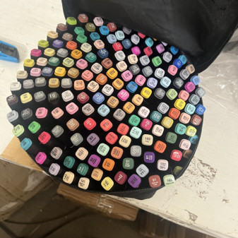 Aga Dwustronne markery alkoholowe w etui 168 sztuk DZ836