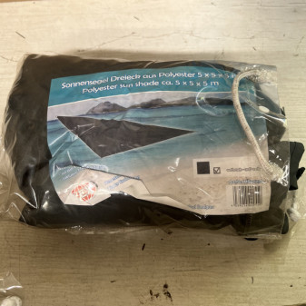 Linder Exclusiv Parasol przeciwsłoneczny 5x5x5 m Szary 2DAZ214
