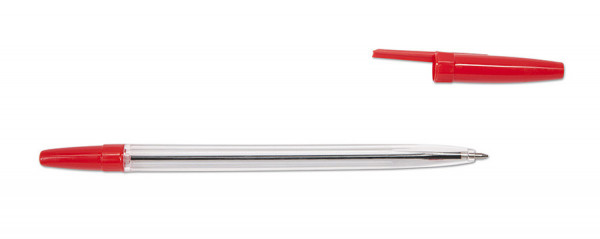 Długopis Record 54-1 jednorazowy, wkład czerwony, A3782