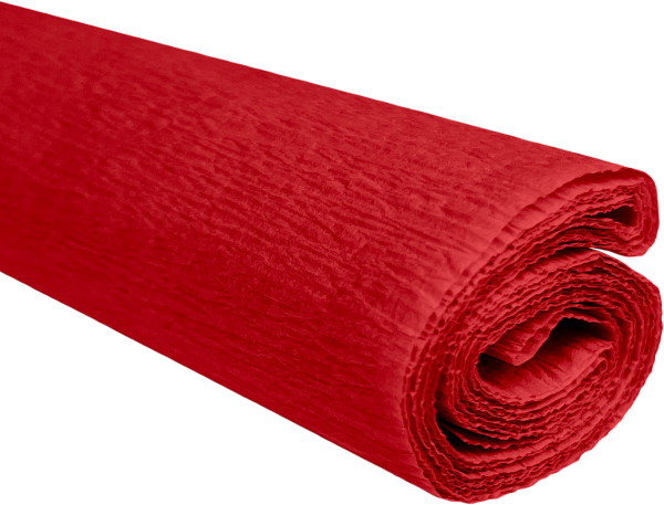 Papier krepowy czerwony 0,5x2m C08 28g/m2