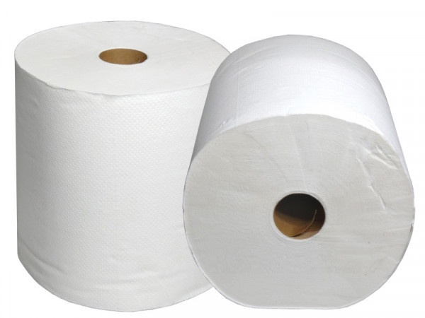 Ręczniki papierowe w rolce MAXI 19 cm białe 2 warstwy