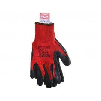 bawełniane rękawiczki częściowo nasączone lateksem, rozmiar 9'