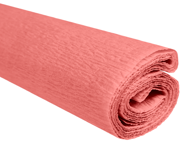 Papier krepowy łososiowy róż 0,5x2m C11 28 g/m2
