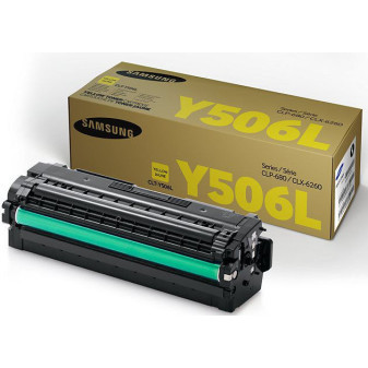 Oryginalny toner Samsung CLT-Y506L żółty do CLP-680, CLX 6260, wydajność 3500 stron.