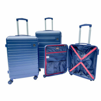 Linder Exclusiv Travel Suitcase Set SC1002 Niebieski