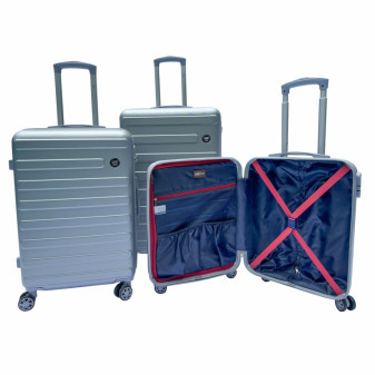 Linder Exclusiv Travel Suitcase Set SC2002 Jasnoszary