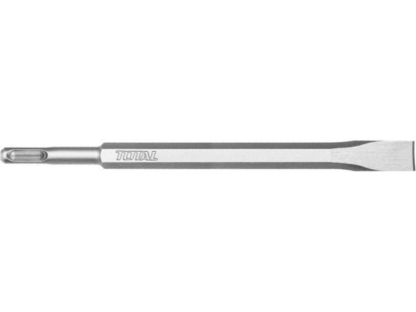 Dłuto płaskie SDS Plus, 14x250x20mm, Wykonane ze stali stopowej chromowo-molibdenowej z piaskowanym wykończeniem