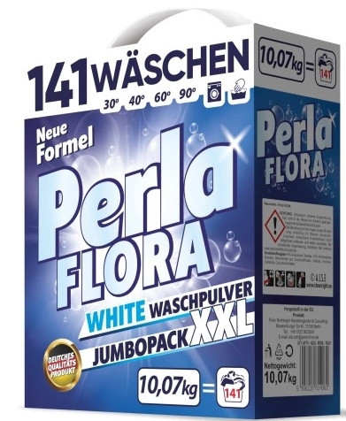 Niemiecki proszek do prania Perla Flora Biały 10,07 kg