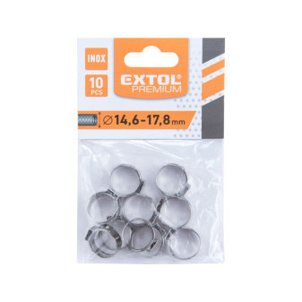 obejma do węża, 10 szt., Ø17,8mm, INOX