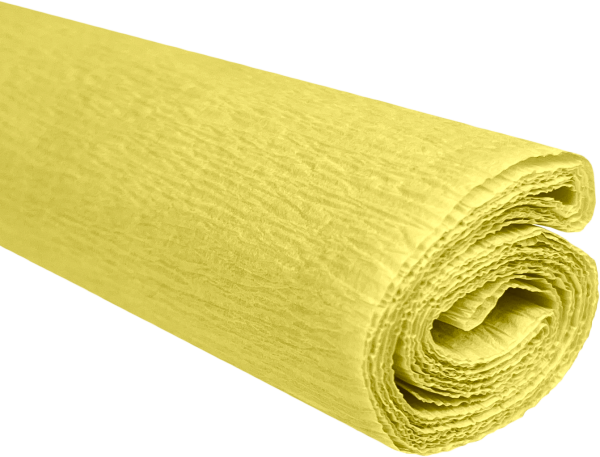 Papier krepowy słomkowy żółty 0,5x2m C03 28 g (m2