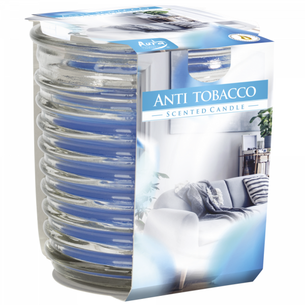 Świeca zapachowa karbowane szkło Anti tabacco snw80-1-69