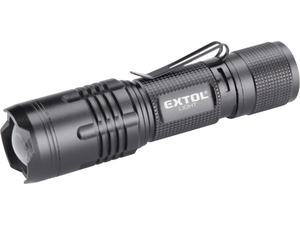 latarka 400lm, zoom, ładowanie USB, CREE XTE 5W