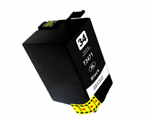 Alternatywny kolor X T3471BK -34XL czarny wkład do Epson WF-3720, 3725, 32ml