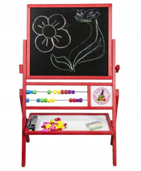 Aga4Kids Tablica dwustronna dla dzieci TC Red