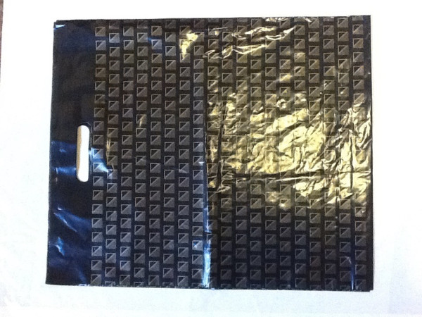 Plastikowa torba prezentowa z nadrukiem - trójkąt 380x420 mm