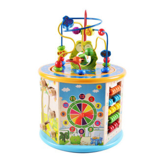 Aga4Kids Drewniana kostka motoryczna 7w1